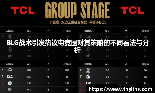 BLG战术引发热议电竞圈对其策略的不同看法与分析